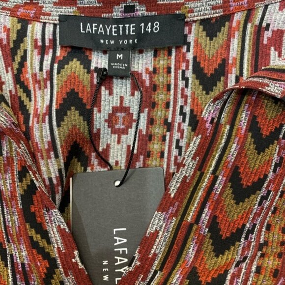 Lafayette 148 Long Sleeve Silk Blouse - Picture 6 of 8